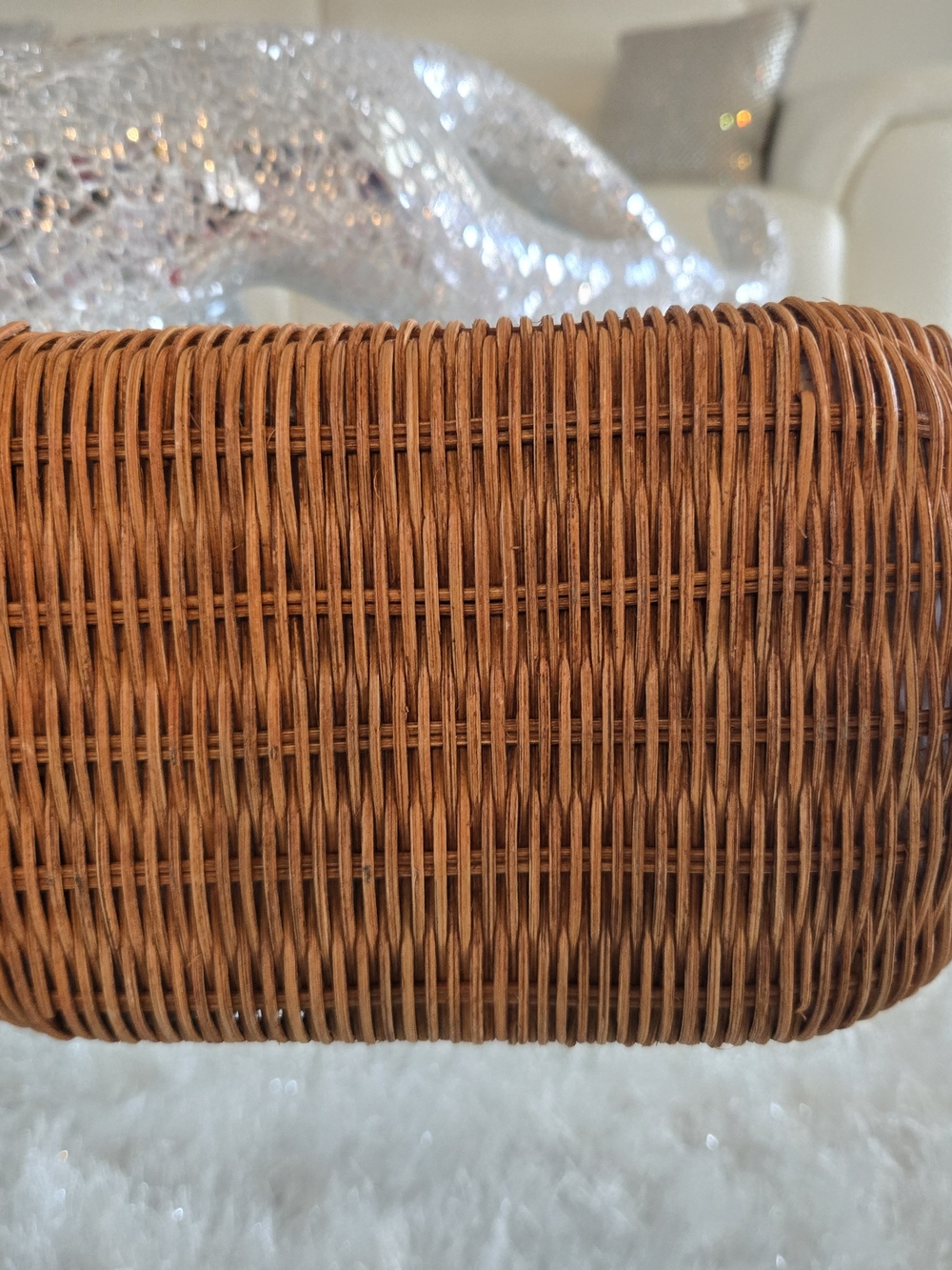 Brahmin RARE Maisie Wicker Genuine Leather Satchel NWT - Picture 5 of 13